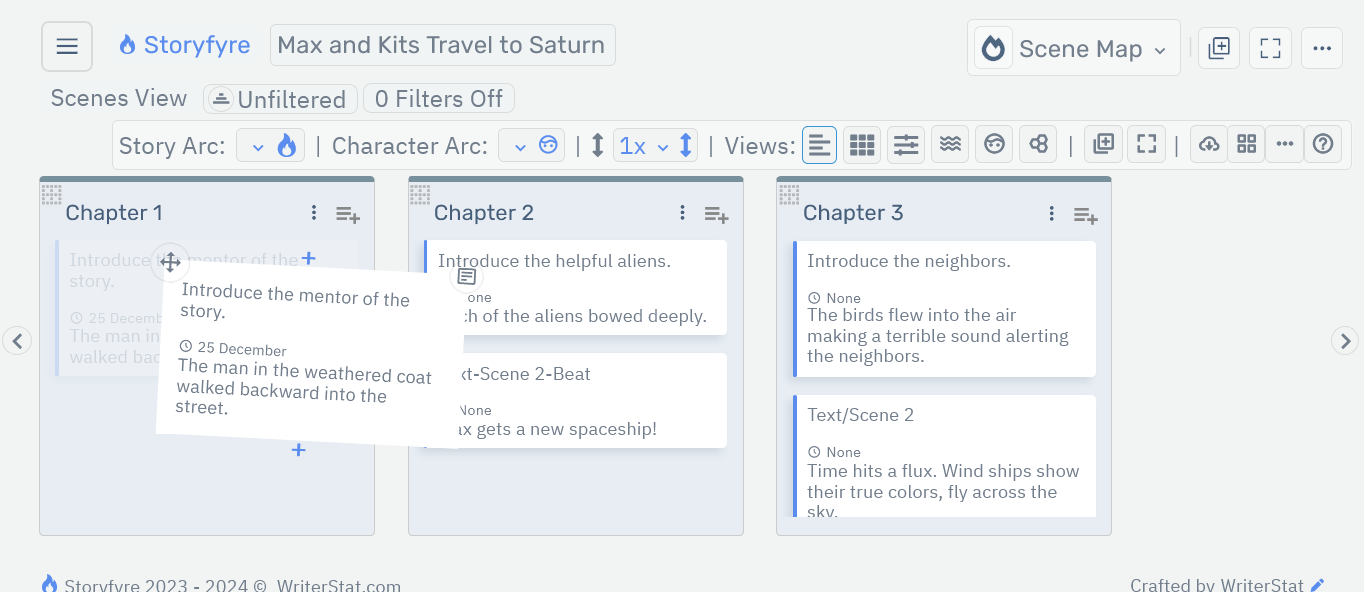 Storyfyre Origin Scene Map Scene Move/Drag
